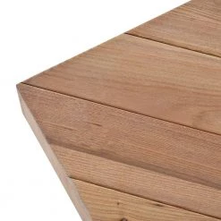 43 .3" Brown Rectangle Wood Top Coffee Table with Metal Hairpin Legs by Wateday -Wateday Sales Store brown wateday coffee tables yj yuki9595600 c3 1000