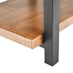 26.4" Brown Square Wood Top Coffee Table with Storage Shelf by Wateday -Wateday Sales Store brown wateday coffee tables yj yuki9595602 4f 1000