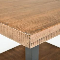 26.4" Brown Square Wood Top Coffee Table with Storage Shelf by Wateday -Wateday Sales Store brown wateday coffee tables yj yuki9595602 c3 1000