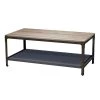 46 " Brown Rectangle Wood Coffee Table with Pet Mat by Wateday