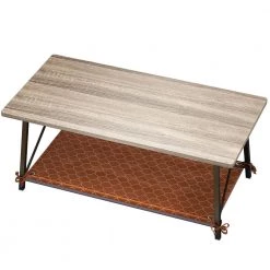 45 .7" Brown Rectangle Wood Coffee Table with Pet Mat by Wateday -Wateday Sales Store brown wateday coffee tables yj yuki9595657 1f 1000