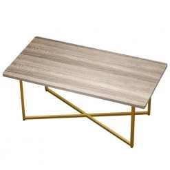 45.6 in. L Brown Rectangle Wood Coffee Table with Metal Legs by Wateday -Wateday Sales Store brown wateday coffee tables yj yuki9595691 c3 1000