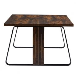 47.2 in. Square Brown Wood Computer Desk for 2-People by Wateday -Wateday Sales Store brown wateday computer desks yj yuki9595743 c3 1000