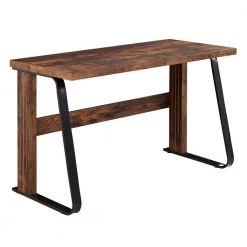 23.6 in. Rectangular Brown Wood Computer Desk by Wateday
