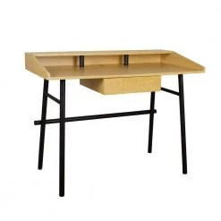 21.7 in. Rectangular Brown Wood Computer Desk with Printer Monitor Shelf by Wateday -Wateday Sales Store brown wateday computer desks yj yuki9595776 77 1000