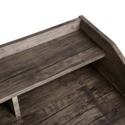 23.6 in. Rectangular Brown Wood Computer Desk with 3 Open Cubbies by Wateday -Wateday Sales Store brown wateday computer desks yj yuki9595790 c3 1000