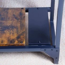 Brown 2-Tier Shoe Bench 20.81 in. H x 16.06 in. W x 39.37 in. D by Wateday -Wateday Sales Store brown wateday dining benches yj yuki9595355 4f 1000