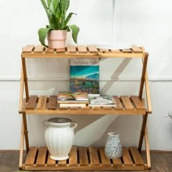 Brown Storage Bench with 3-Tiers 12.20 in. H x 27.50 in. W x 24.80 in. D by Wateday -Wateday Sales Store brown wateday dining benches yj yuki9595979 31 1000