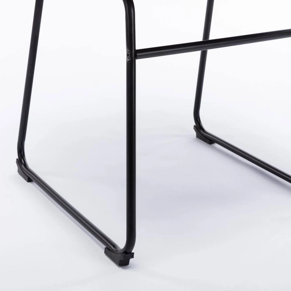 Brown PU Leather Armless Dining Side Chairs (Set of 2) by Wateday 6 Brown PU Leather Armless Dining Side Chairs (Set of 2) by Wateday - Image 6