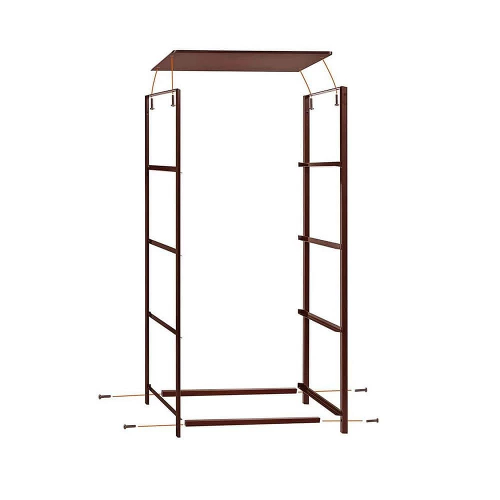 4-Drawer Brown Dresser Storage Tower (37 in. H x 17.75 in. W x 12 in. D) by Wateday 5 4-Drawer Brown Dresser Storage Tower (37 in. H x 17.75 in. W x 12 in. D) by Wateday - Image 5