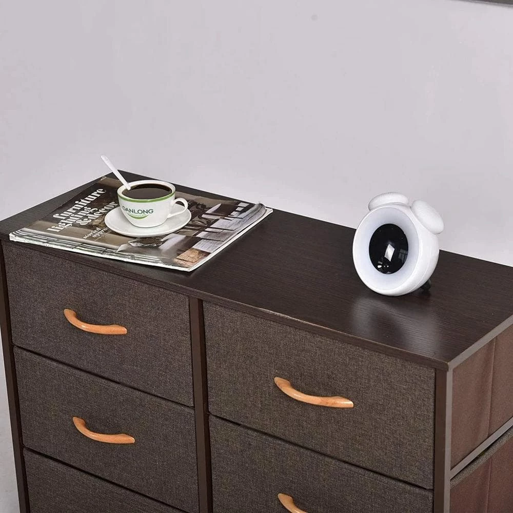 6-Drawer Brown Dresser Storage Tower (31.5 in. H x 11.42 in. W x 22.52 in. D) by Wateday 3 6-Drawer Brown Dresser Storage Tower (31.5 in. H x 11.42 in. W x 22.52 in. D) by Wateday - Image 3