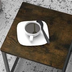 15.80 in. Brown Short Square Wood Side Table with Storage Bag by Wateday 12 15.80 in. Brown Short Square Wood Side Table with Storage Bag by Wateday -Wateday Sales Store brown wateday end side tables yj yuki9595953 4f 1000