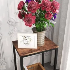 12 in. Brown Short Rectangle Wood End Table with Storage Shelf by Wateday -Wateday Sales Store brown wateday end side tables yj yuki9596328 c3 1000