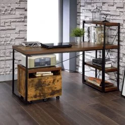 Brown File Cabine with Drawer and Casters by Wateday -Wateday Sales Store brown wateday file cabinets yj yuki9596611 31 1000