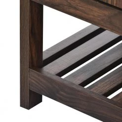 Brown Hall Tree with Hooks and Storage Bench by Wateday -Wateday Sales Store brown wateday hall trees yj yuki9596438 44 1000