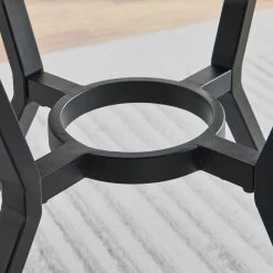 41.93 in. Round Brown Wood Table with Metal Frame (Seats 4) by Wateday -Wateday Sales Store brown wateday kitchen dining tables yj yuki9596407 4f 1000