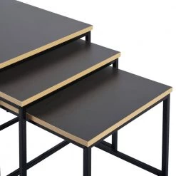 19.7 in. Brown Small Square Wood Nest Coffee Table with 3 Piece by Wateday -Wateday Sales Store brown wateday nesting tables yj yuki9596172 4f 1000