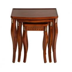 22 in. Brown Short Rectangular Wood Nesting Side Table with 3-Piece by Wateday 10 22 in. Brown Short Rectangular Wood Nesting Side Table with 3-Piece by Wateday -Wateday Sales Store brown wateday nesting tables yj yuki9596505 4f 1000