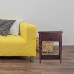 1-Drawer Brown Nightstand 21 in. H x 12 in. W x 15.9 in. D (Set of 2) by Wateday 13 1-Drawer Brown Nightstand 21 in. H x 12 in. W x 15.9 in. D (Set of 2) by Wateday -Wateday Sales Store brown wateday nightstands yj yuki9596137 31 1000