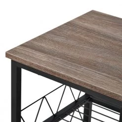 Brown Buffet Table with Shelves and Wine Rack by Wateday 13 Brown Buffet Table with Shelves and Wine Rack by Wateday -Wateday Sales Store brown wateday sideboards buffet tables yj yuki9596253 44 1000