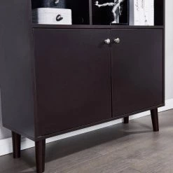 67.32 in. Coffee Wood 6-Shelf Standard Bookcase with Doors by Wateday 11 67.32 in. Coffee Wood 6-Shelf Standard Bookcase with Doors by Wateday -Wateday Sales Store coffee wateday bookcases bookshelves yj yuki9596499 1f 1000