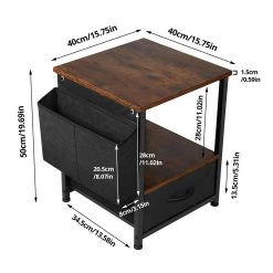 22.24 in. Coffee Short Rectangular Wood Side Table with Storage Space by Wateday 12 22.24 in. Coffee Short Rectangular Wood Side Table with Storage Space by Wateday -Wateday Sales Store coffee wateday end side tables yj yuki9595951 44 1000