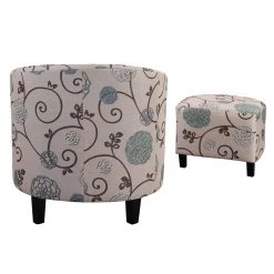 Colorful Polyester Side Chair with Ottoman by Wateday -Wateday Sales Store colorful wateday accent chairs yj yuki9595988 4f 1000