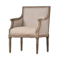 Colorful Linen Fabric Tufted Armchair by Wateday