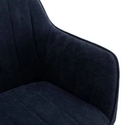 Dark Blue Fabric Dining Chair Side Chair with Metal Legs by Wateday -Wateday Sales Store dark blue wateday dining chairs yj yuki9596425 4f 1000