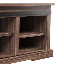 Dark Brown Storage Bench with a Sliding Door and Adjustable Shelf, 18"H x 15.6"W x 46.7"L by Wateday -Wateday Sales Store dark brown wateday dining benches yj yuki9595356 4f 1000