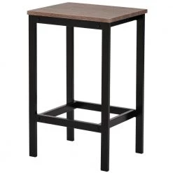 5-Piece Rectangular MDF Top Dark Brown Dining Table Set by Wateday -Wateday Sales Store dark brown wateday dining room sets yj yuki9595133 4f 1000