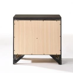 2-Drawer Dark Brown Nightstand 24 in. H x 17 in. W x 24 in. D by Wateday -Wateday Sales Store dark brown wateday nightstands yj yuki9595380 4f 1000