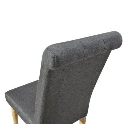 7-Piece Rectangular Wood Top Gray Dining Table Set by Wateday -Wateday Sales Store dark gray wateday dining room sets yj yuki9596115 4f 1000