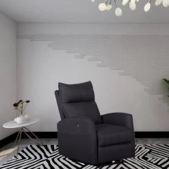 Dark Gray Fabric Power Recliner with USB Port by Wateday -Wateday Sales Store dark gray wateday recliners yj yuki9595868 31 1000