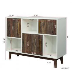 Espresso Storage Cabinet with Display Stand and Door by Wateday 14 Espresso Storage Cabinet with Display Stand and Door by Wateday -Wateday Sales Store espresso wateday accent cabinets yj yuki9596342 44 1000