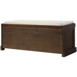 Espresso Storage Bench with Removable Cushion 17 in. H x 15.7 in. W x 43.7 in. L by Wateday 10 Espresso Storage Bench with Removable Cushion 17 in. H x 15.7 in. W x 43.7 in. L by Wateday -Wateday Sales Store espresso wateday bedroom benches yj yuki9595272 66 1000
