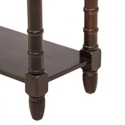 58 in. Espresso Standard Rectangle Wood Console Table with Drawers and Bottom Shelf by Wateday -Wateday Sales Store espresso wateday console tables yj yuki9596449 1f 1000