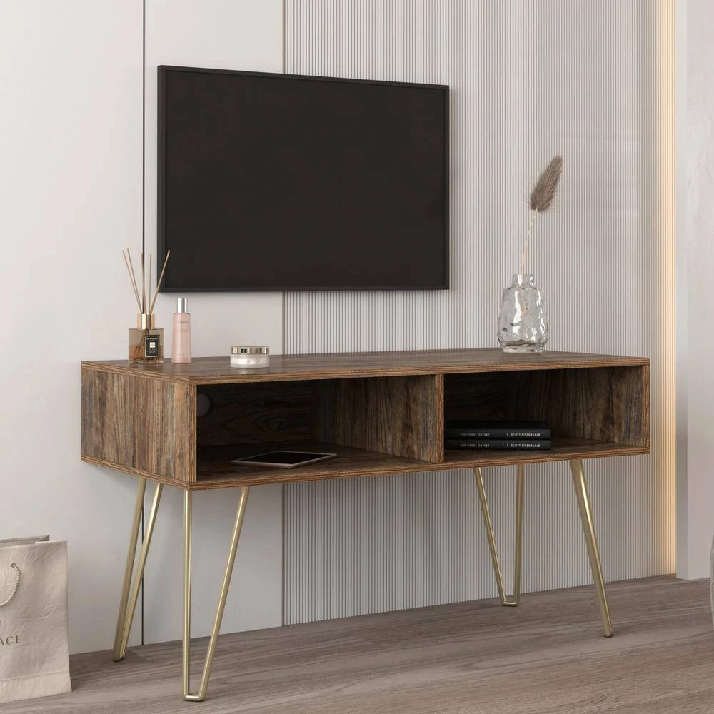 41 in. Espresso TV Stand Fits TV's up to 55 in. with 2-Open Shelves by Wateday 7 41 in. Espresso TV Stand Fits TV's up to 55 in. with 2-Open Shelves by Wateday - Image 7