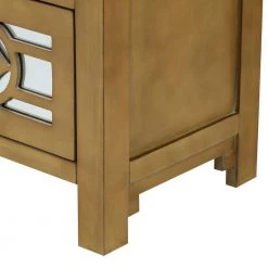 Gold Wooden Storage Cabinet with 3-Drawers by Wateday -Wateday Sales Store gold wateday accent cabinets yj yuki9596346 1f 1000