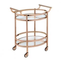 Gold Serving Cart with Towel Rack by Wateday