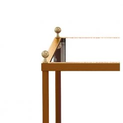 39.4 in. Gold Rectangle Glass Coffee Table with Pet Mat by Wateday -Wateday Sales Store gold wateday coffee tables yj yuki9595698 1f 1000