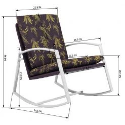 Grass Green Fabric Cushion Rocking Chair by Wateday 14 Grass Green Fabric Cushion Rocking Chair by Wateday -Wateday Sales Store grass green wateday accent chairs yj yuki9596088 fa 1000