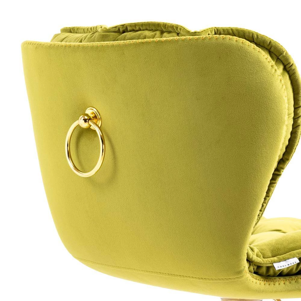 44.09 in. Grass Green Low Back Wood Frame 23 in. Bar Stool with Footrest by Wateday 5 44.09 in. Grass Green Low Back Wood Frame 23 in. Bar Stool with Footrest by Wateday - Image 5