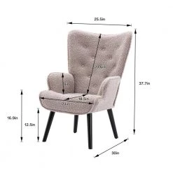 Gray Microfiber Fabric Side Chair by Wateday -Wateday Sales Store gray wateday accent chairs yj yuki9596214 44 1000