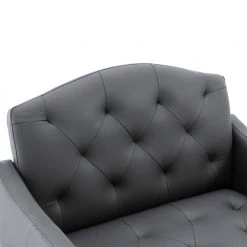 Gray PU Leather Side Chair with Rose Golden Feet by Wateday -Wateday Sales Store gray wateday accent chairs yj yuki9596220 c3 1000