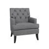 Gray Fabric Side Chair with Cushion by Wateday