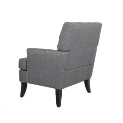 Gray Fabric Side Chair with Cushion by Wateday -Wateday Sales Store gray wateday accent chairs yj yuki9596570 c3 1000