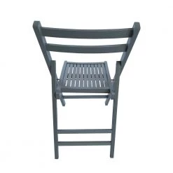 Gray Wood Folding Side Chairs (Set of 4) by Wateday -Wateday Sales Store gray wateday accent chairs yj yuki9596716 c3 1000