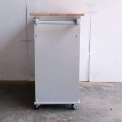 Gray Kitchen Cart with Wheels by Wateday -Wateday Sales Store gray wateday bar carts yj yuki9595804 1f 1000