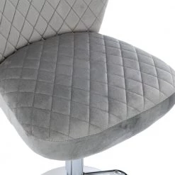 46.46 in. Gray Low Back Metal Frame Adjustable Height Bar Stool with Fabric Seat (Set of 2) by Wateday -Wateday Sales Store gray wateday bar stools yj yuki9596529 1f 1000